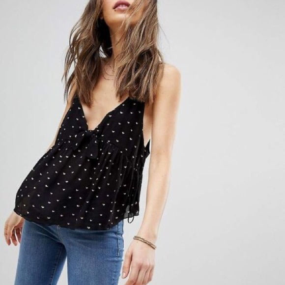 Free People Front Tie Tank Top - Picture 2 of 3